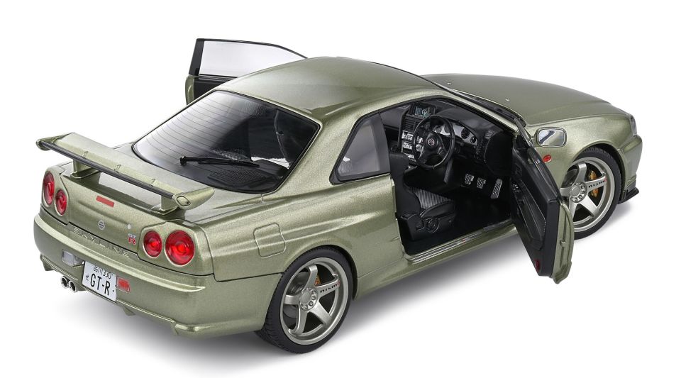 SOLIDO NISSAN GT-R (R34) 1999 1:18 (GREEN METALLIC)