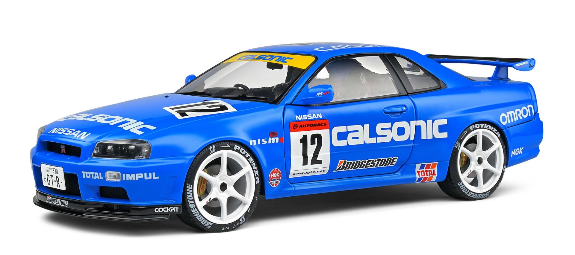 SOLIDO NISSAN GT-R (R34) STREETFIGHTER CALSONIC TRIBUTE 2000 1:18