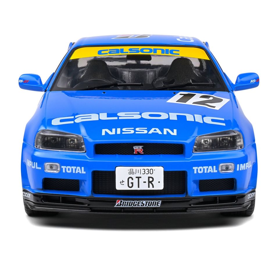 SOLIDO NISSAN GT-R (R34) STREETFIGHTER CALSONIC TRIBUTE 2000 1:18
