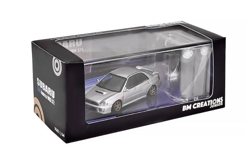 BM CREATIONS SUBARU IMPREZA WRX STI 2001 SILVER 1:64