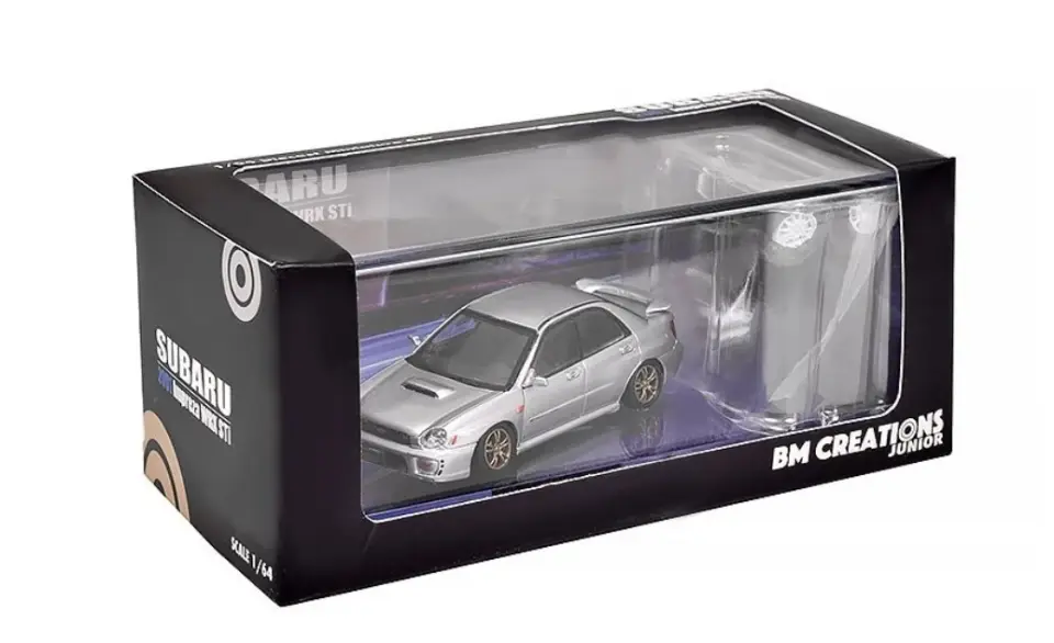 BM CREATIONS SUBARU IMPREZA WRX STI 2001 SILVER 1:64