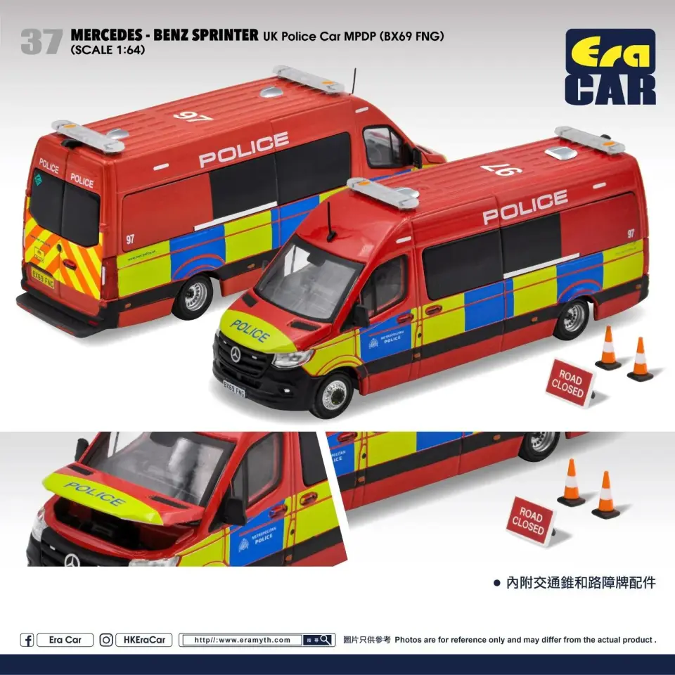 ERA CAR MERCEDES-BENZ SPRINTER UK POLICE MPDP 1:64