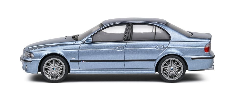 SOLIDO BMW M5 E39 SILVER WATER BLUE 2000 1:43