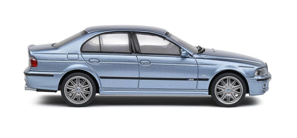 SOLIDO BMW M5 E39 SILVER WATER BLUE 2000 1:43
