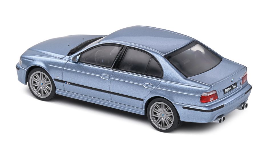 SOLIDO BMW M5 E39 SILVER WATER BLUE 2000 1:43