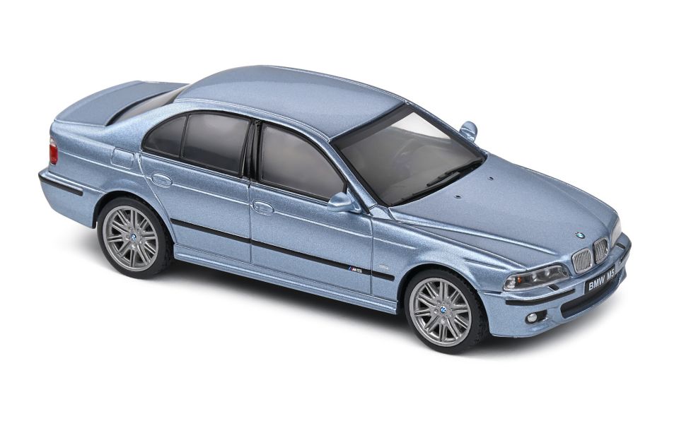 SOLIDO BMW M5 E39 SILVER WATER BLUE 2000 1:43