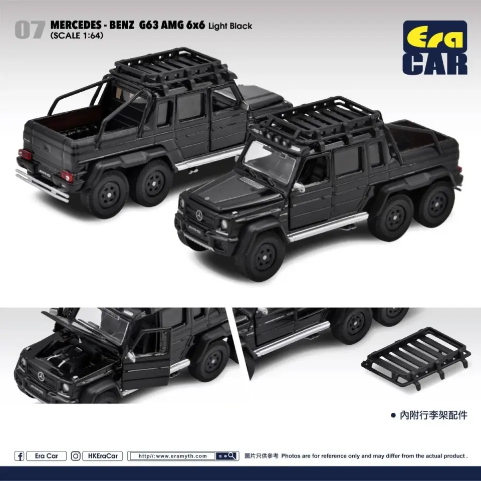 ERA CAR MERCEDES-BENZ G63 AMG 6X6 LIGHT BLACK 1:64