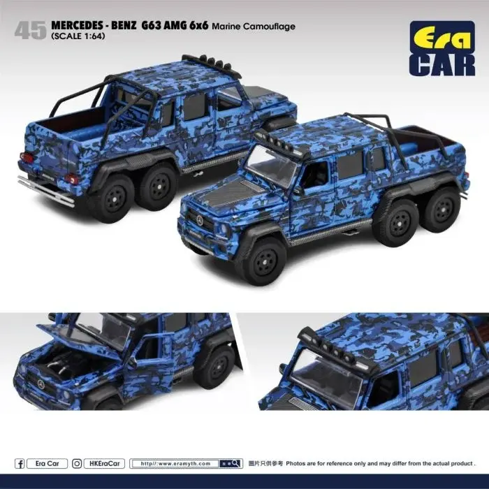 ERA CAR MERCEDES-BENZ G63 AMG 6X6 MARINE CAMOUFLAGE 1:64