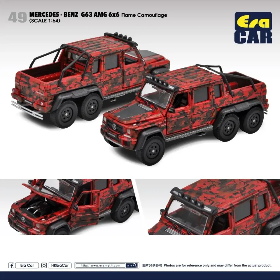 ERA CAR MERCEDES-BENZ G63 AMG 6X6 FLAME CAMOUFLAGE 1:64