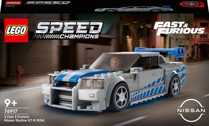 76917 LEGO® Speed Champions Daha Hızlı Daha Öfkeli Nissan Skyline GT-R (R34)