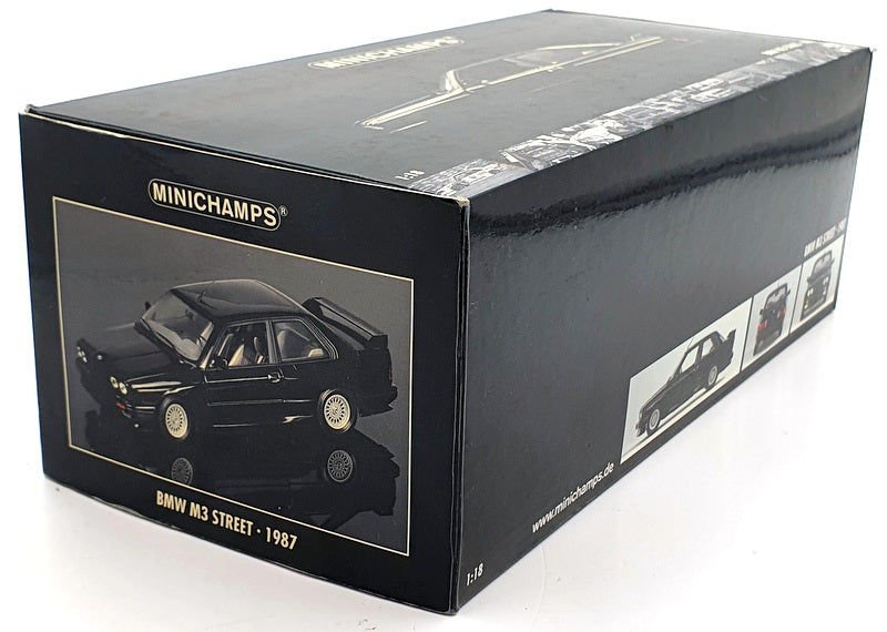 MINICHAMPS BMW M3 STREET BLACK E30 1987 1:18