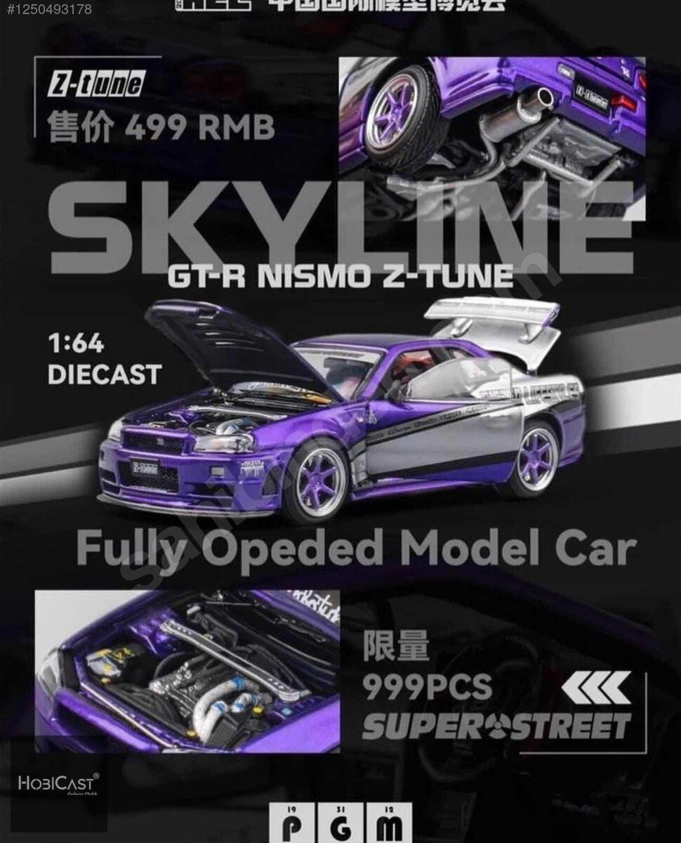 PGM 1:64 NİSSAN SKYLINE GT-R NISMO Z-TUNE SuperStreet