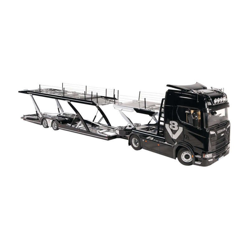 NGZ Scania V8 730S 4x2 ve araba taşıyıcı 1:18
