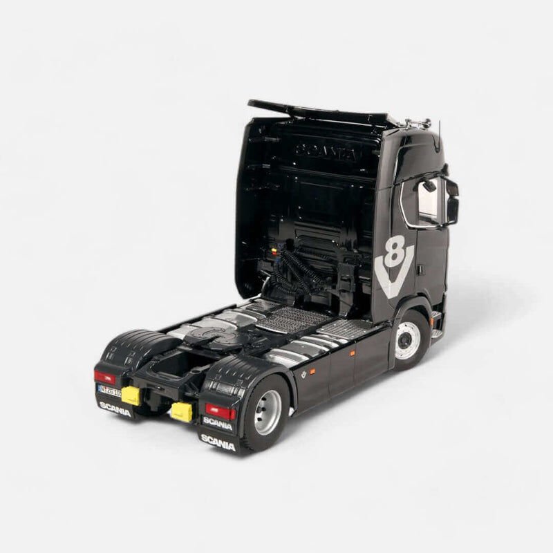Scania V8 730S 4x2 ve araba taşıyıcı 1:18