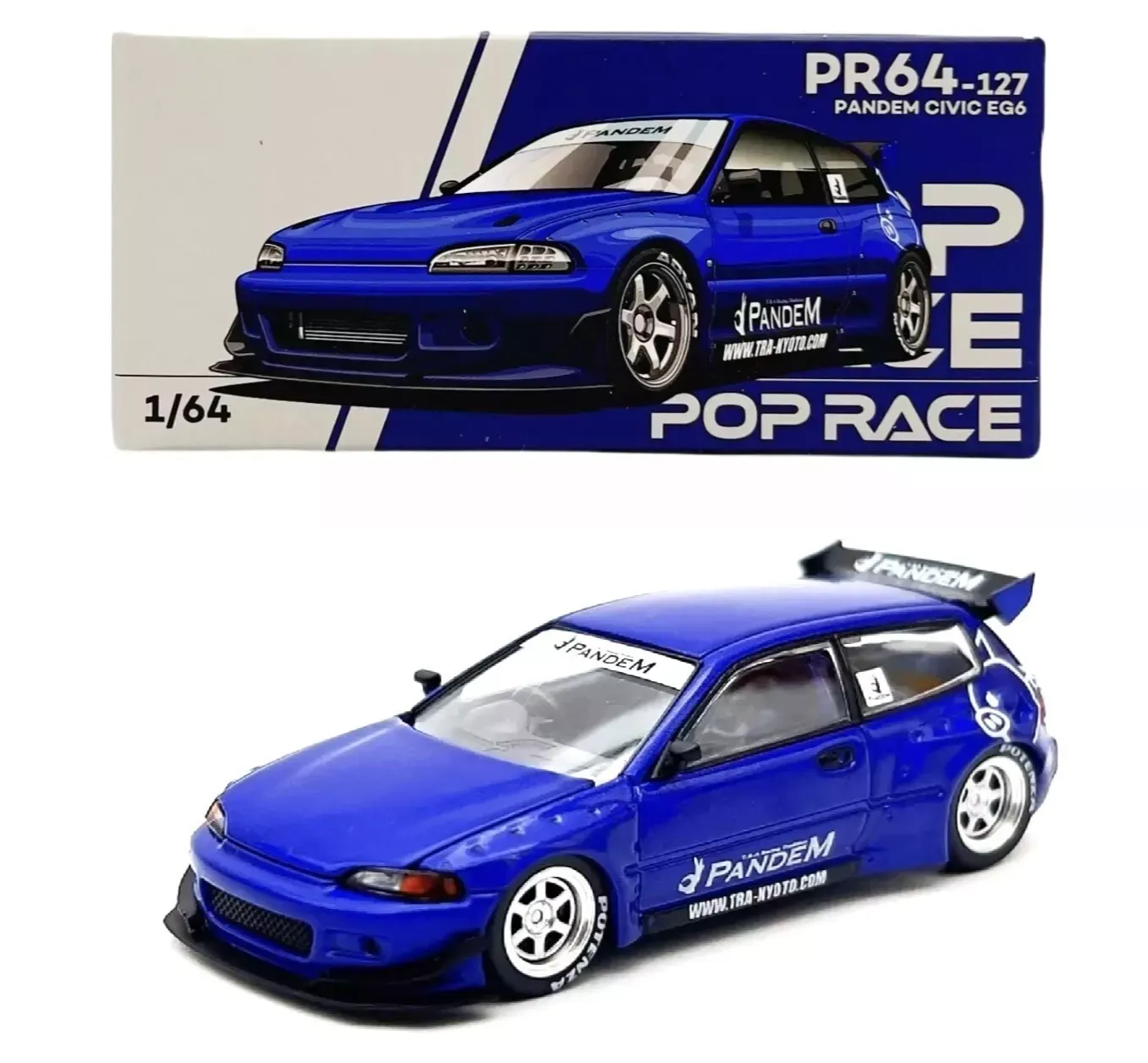 POP RACE HONDA CIVIC EG6 PANDEM 001 1:64