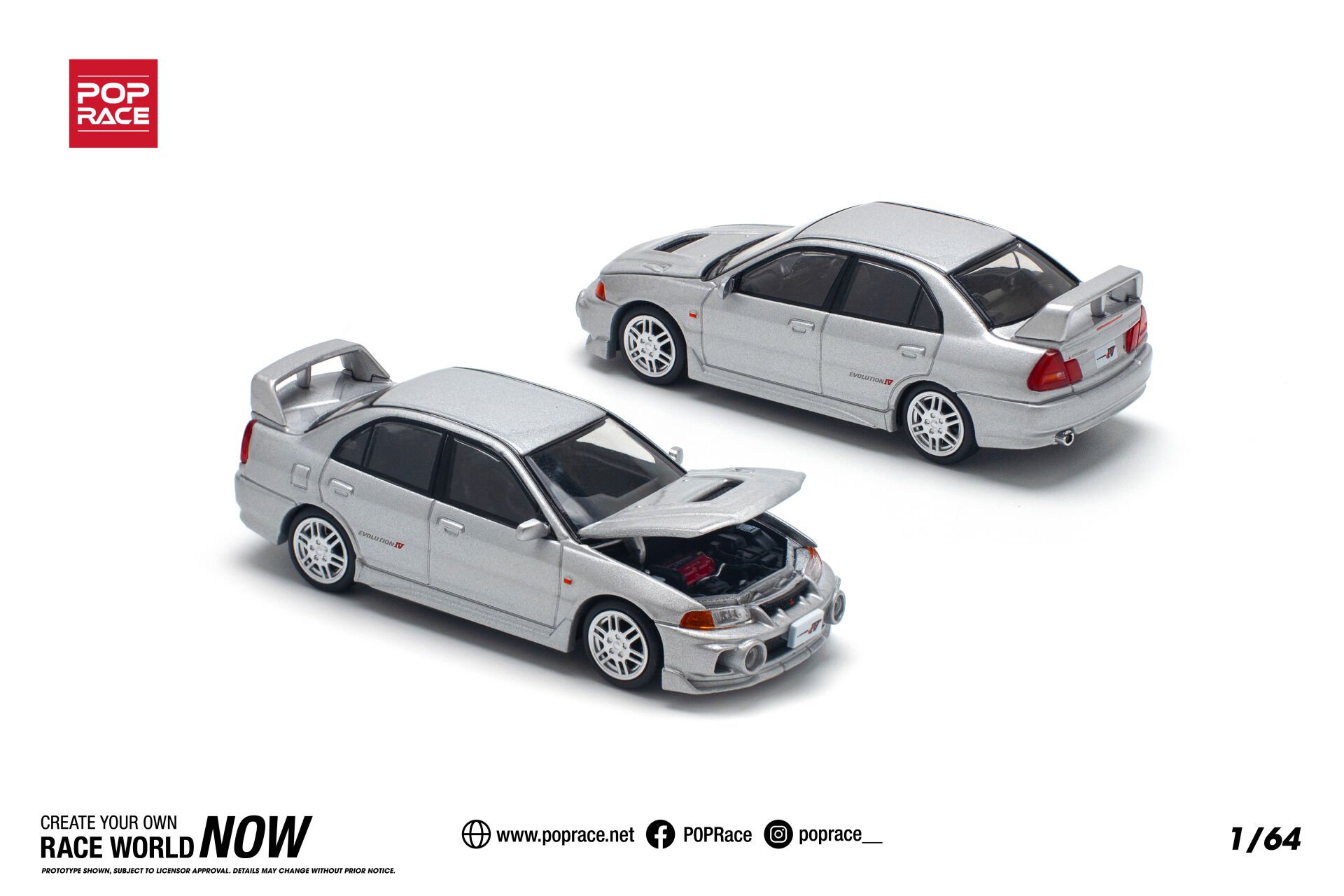 POP RACE MITSUBISHI LANCER PR64-140 1:64