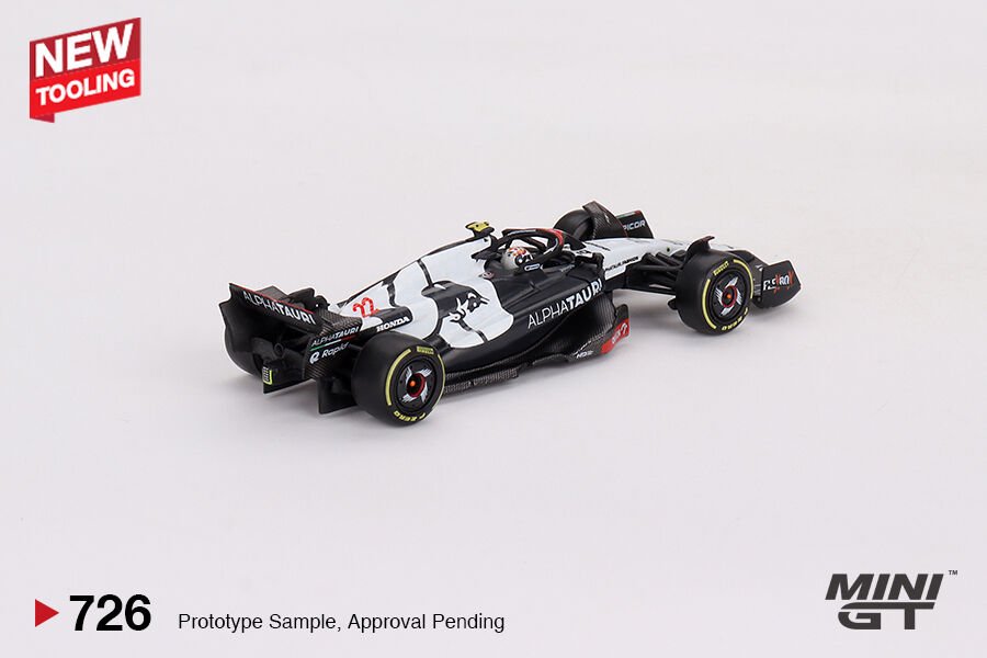 MINI GT ALPHATAURI AT04 YUKI TSUNODA F1 2023 1:64