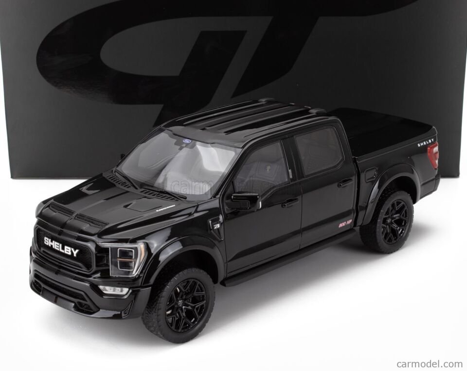 GT SPIRIT 2024 Shelby Ford F-150 Centennial Edition Pickup Truck Black 1:18
