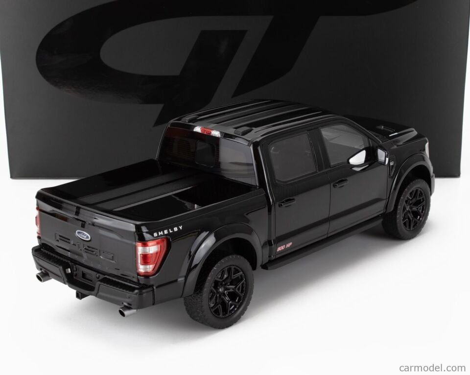 GT SPIRIT 2024 Shelby Ford F-150 Centennial Edition Pickup Truck Black 1:18