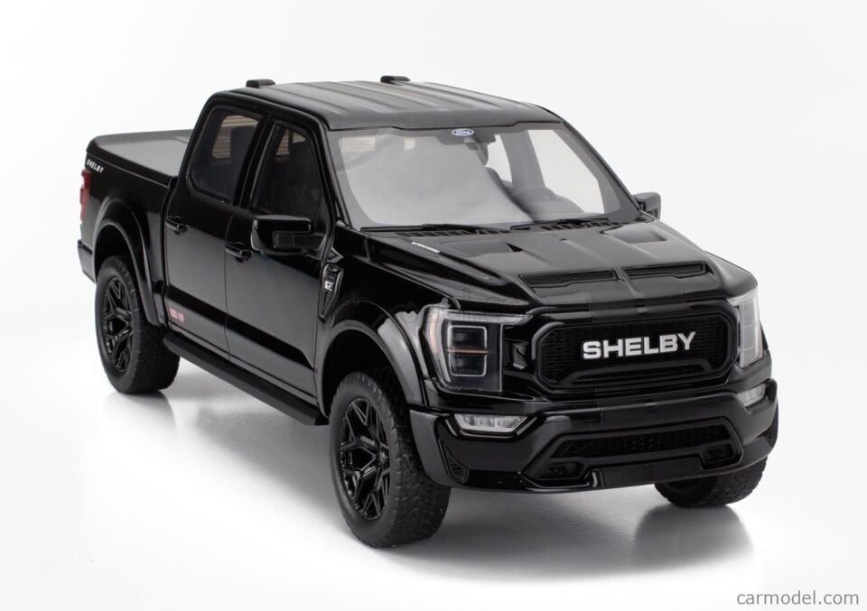 GT SPIRIT 2024 Shelby Ford F-150 Centennial Edition Pickup Truck Black 1:18
