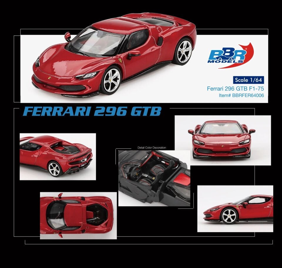 MINI GT BBR FERRARI 296 GTB BBRFER64006 1:64