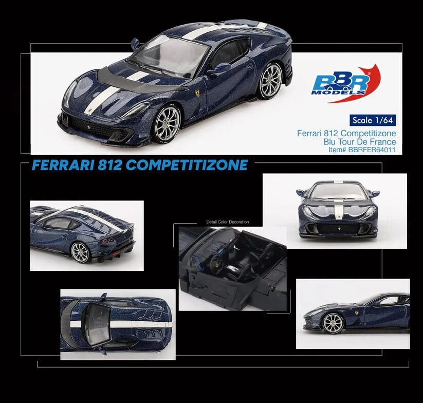 MINI GT BBR FERRARI 812 COMPETITIZONE BBRFER64011 1:64