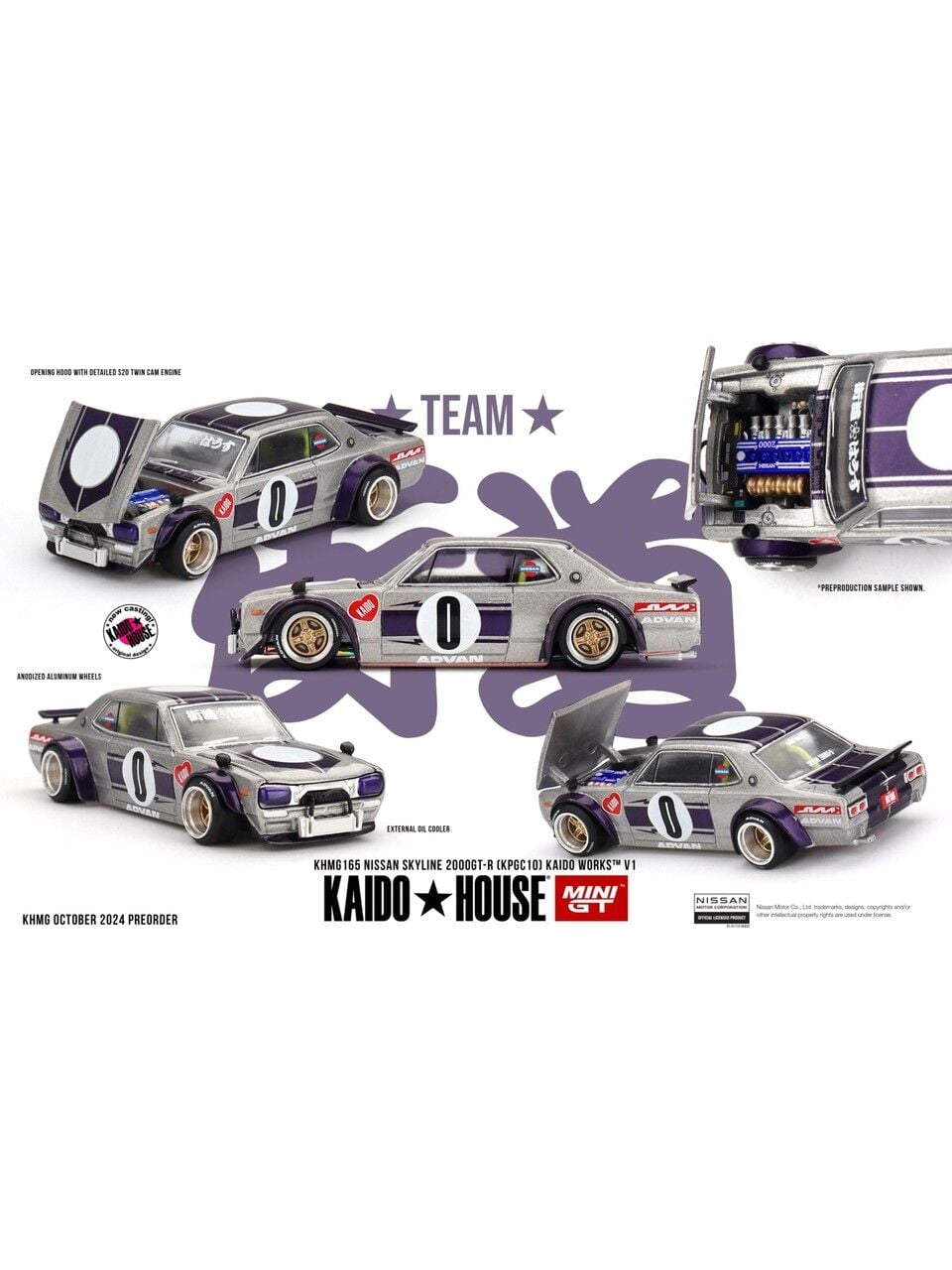 MINI GT KAIDO HOUSE NISSAN SKYLINE 2000GT-R 1:64