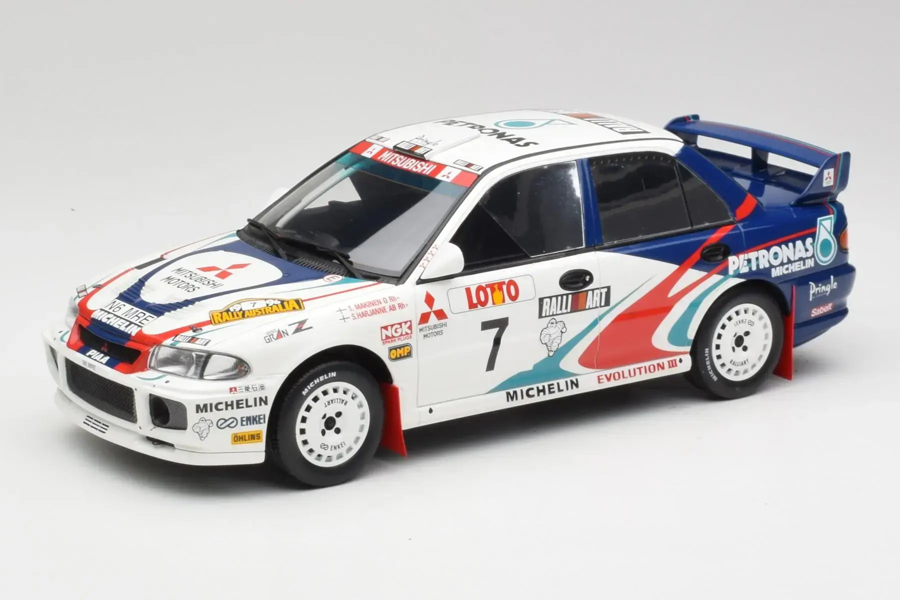 OTTO MITSUBISHI LANCER EVO III GROUP A T.MAKINEN RALLY AUSTRALIA 1996 1:18