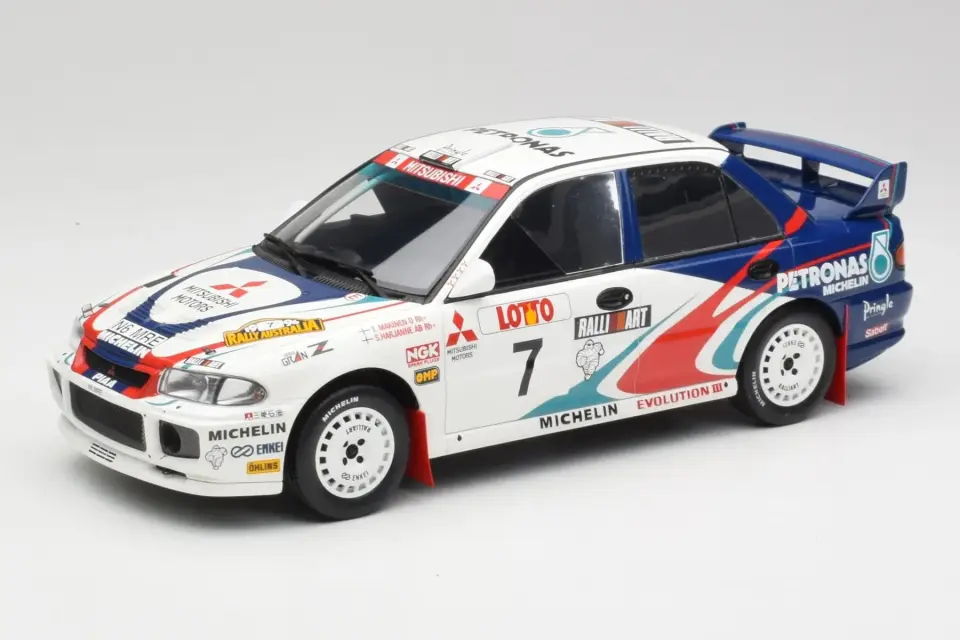 OTTO MITSUBISHI LANCER EVO III GROUP A T.MAKINEN RALLY AUSTRALIA 1996 1:18