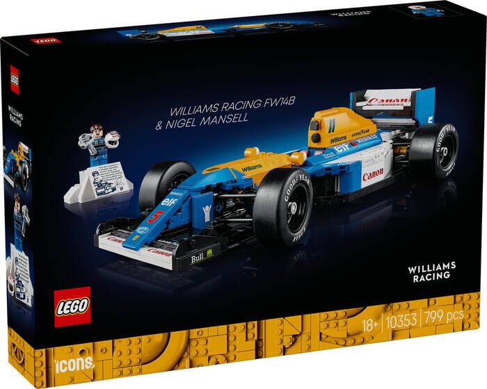 LEGO® Icons Williams Racing FW14B ve Nigel Mansell