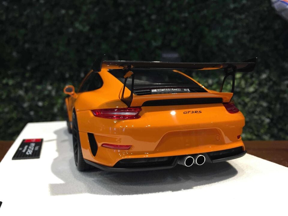 MAKE UP Porsche 911 (991.2) GT3 RS Weissach Paketi (Turuncu) 1/18