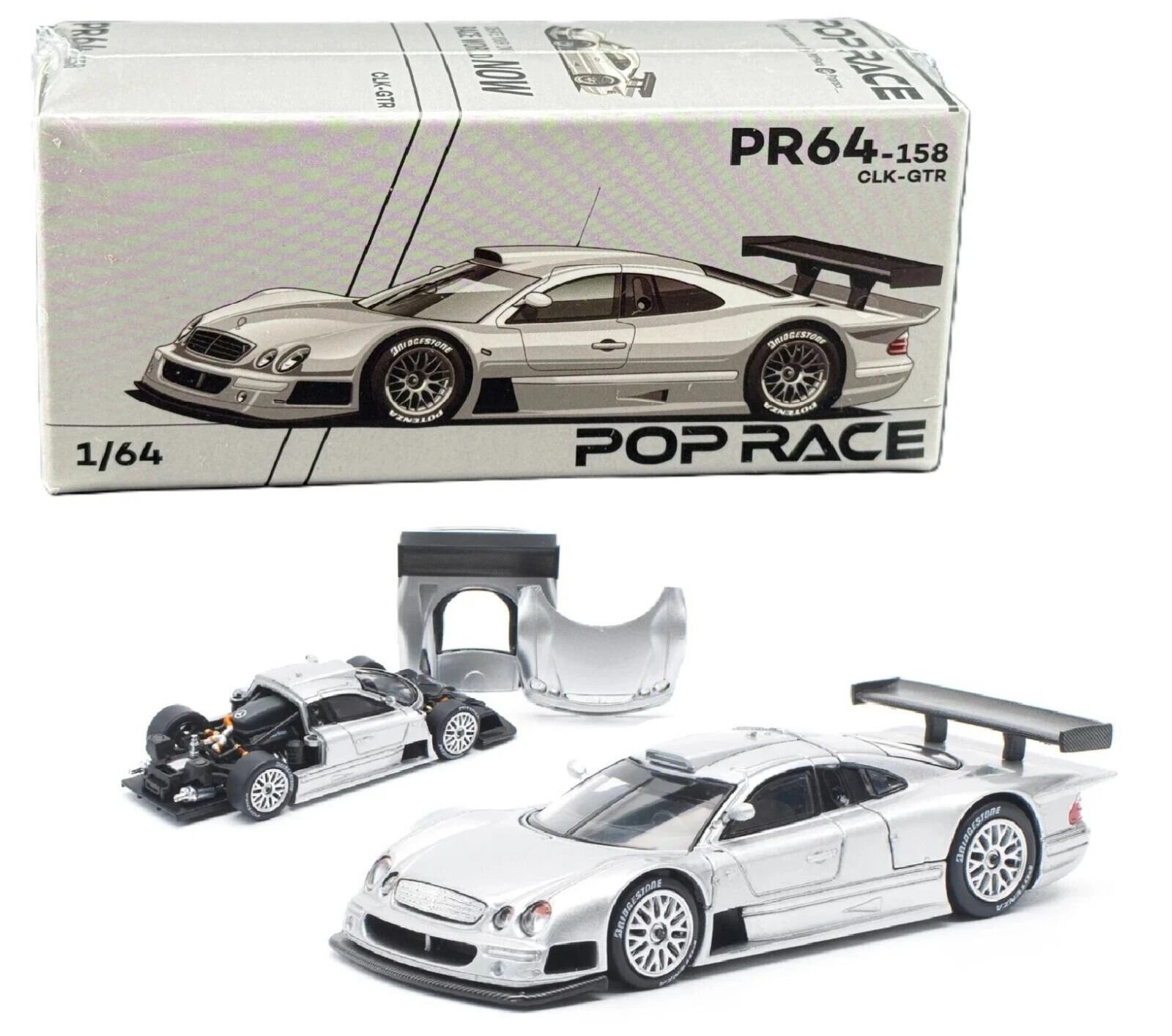 POP RACE MERCEDES BENZ CLK AMG GTR PR640158