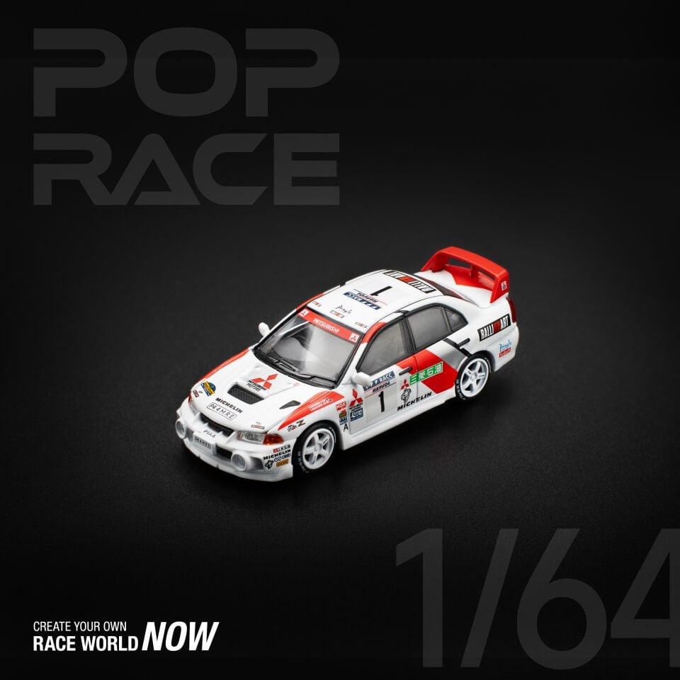 POP RACE MITSUBISHI LANCER EVO IV 1997 PR640165  1:64