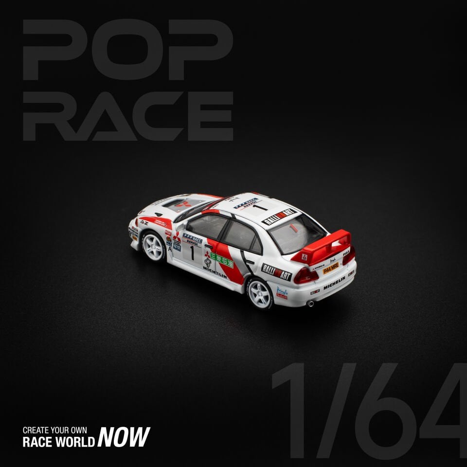 POP RACE MITSUBISHI LANCER EVO IV 1997 PR640165  1:64