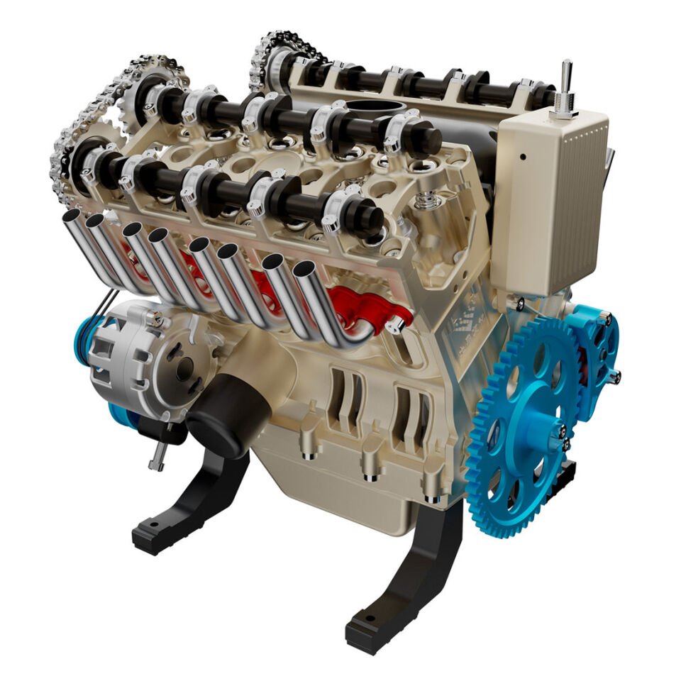 Full Metal V8 Motor Kit
