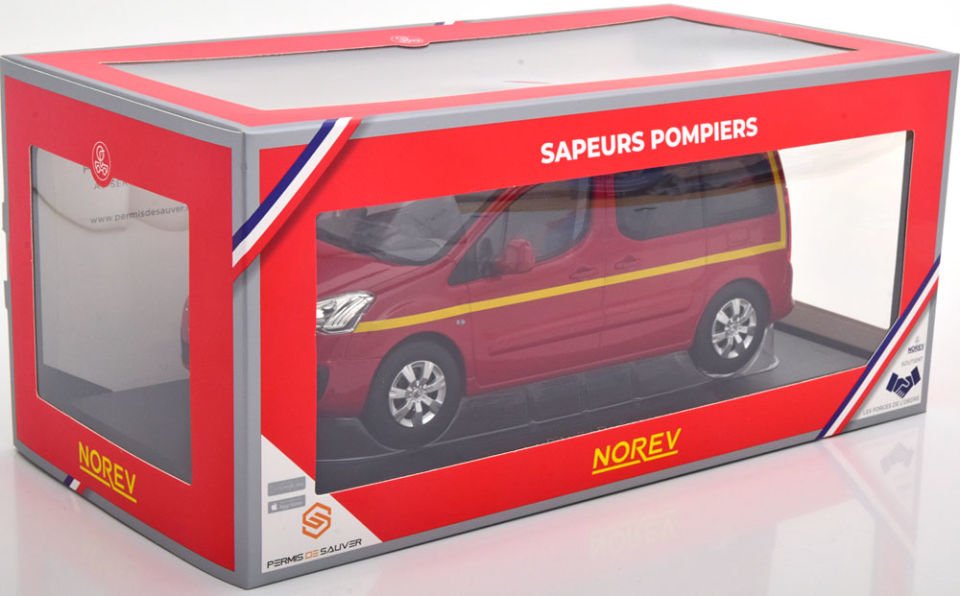 NOREV CITROEN BERLINGO  `BRANDWEER` 2017 ROOD 1:18 (181641)