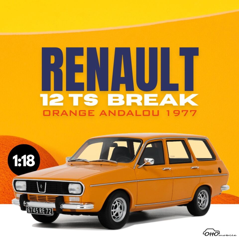 1:18 Otto 1975 Renault 12 TS Break Orange