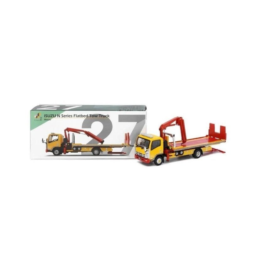 TINY ISUZU N SERIES FLATBED TOW TRUCK (ATCMC64004) 1:64