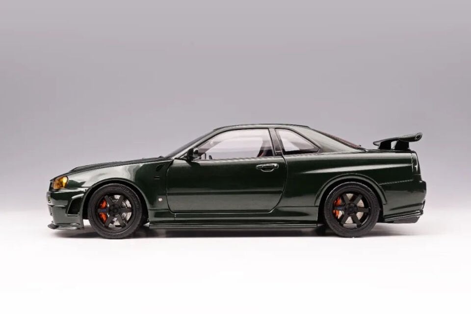 MOTORHELIX NISSAN SKYLINE GT-R R34 NİSMO Z-TUNE DARK GREEN 1:18 (M83408)