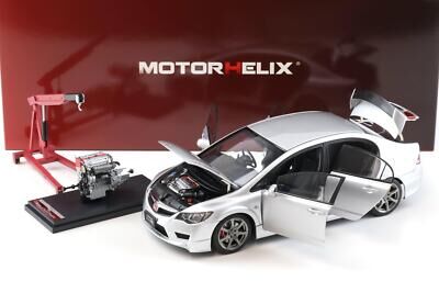 MOTORHELİX 1:18 HONDA CIVIC TYPE R (FD 2) 2007 SİLVER M85405