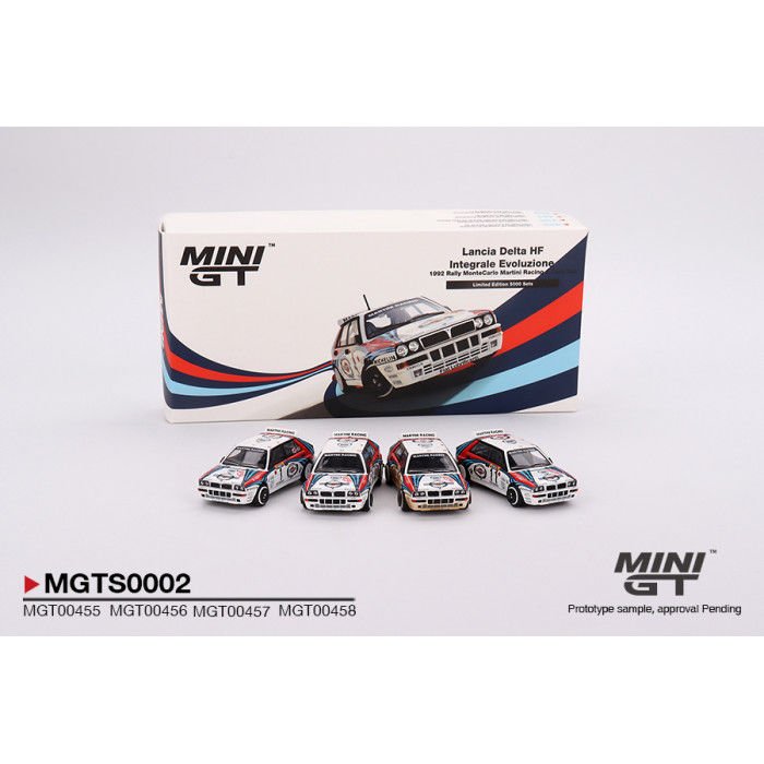 MINI GT 1992 RALLY MONTECARLO MARTINI RACING SET (0002) 1:64