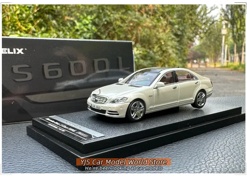 MOTORHELİX 1:64 BENZ S-CLASS S600L (W221) WHİTE