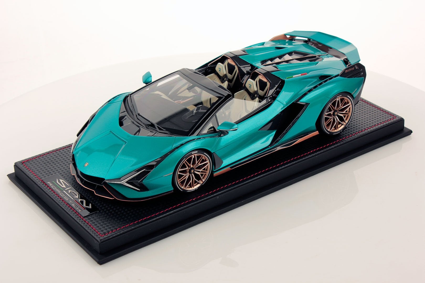 MR COLLECTION LAMBORGHINI SIAN ROADSTER BLU URANUS 1:18 (LAMBO047)