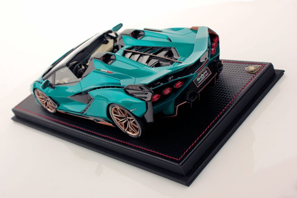 MR COLLECTION LAMBORGHINI SIAN ROADSTER BLU URANUS 1:18 (LAMBO047)