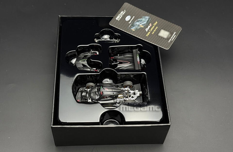 ALMOST REAL 1:64  AR Box Pagani Zonda R Matte Carbon Fiber HEC 2025 Diecast Model
