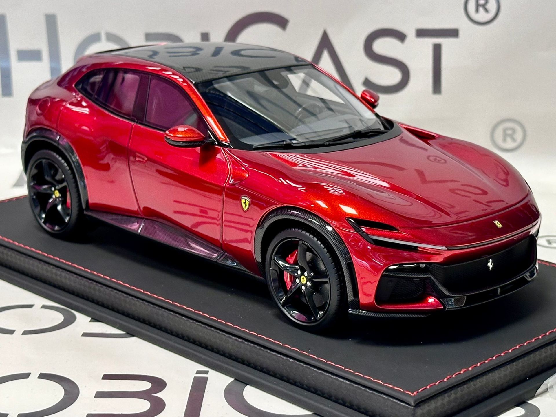 BBR FERRARI PUROSANGUE RED MAGMA DISPLAY (P182191CF1) 1:18