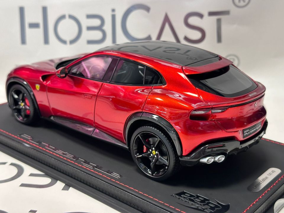 BBR FERRARI PUROSANGUE RED MAGMA DISPLAY (P182191CF1) 1:18