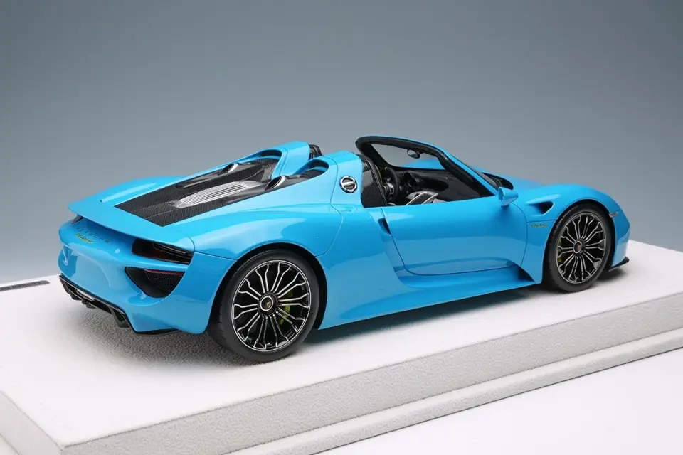 MAKE UP PORSCHE 918 SPYDER RIVIERA BLUE 1:18