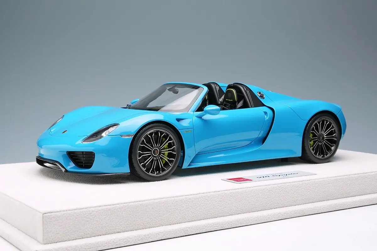 MAKE UP PORSCHE 918 SPYDER RIVIERA BLUE 1:18