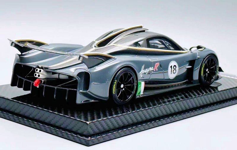 VIP SCALE MODELS  PAGANI HUAYRA R DARK GREY 1:18